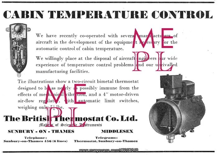 : British Thermostat. Cabin Temperature Controls : British Thermostat. Cabin Temperature Controls