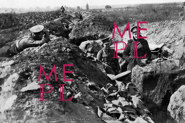 : British trenches at the front : British trenches at the front