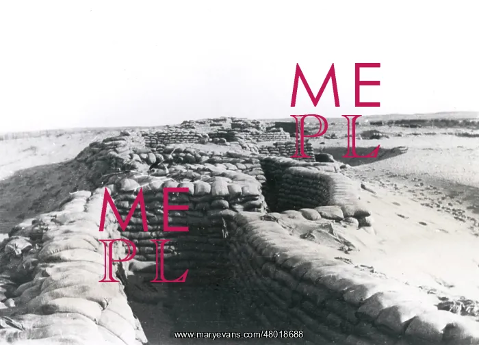 : British trenches after fall of Gaza, Palestine, WW1 : British trenches after fall of Gaza, Palestine, WW1