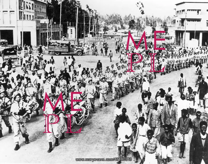 : British troops in Addis Ababa, 1941 : British troops in Addis Ababa, 1941