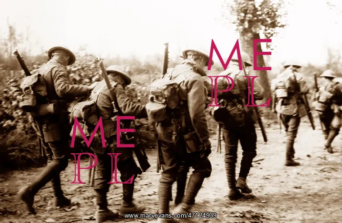 : British troops blinded by gas, Battle of Albert : British troops blinded by gas, Battle of Albert