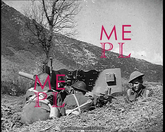 : British Troops Bombarding Monte Cassino With Artillery : British Troops Bombarding Monte Cassino With Artillery