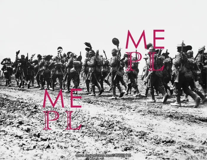 : British troops march to the Front 1916 : British troops march to the Front 1916