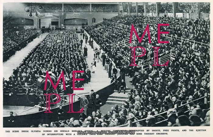 : British Union of Fascistts Meeting at Olympia : British Union of Fascistts Meeting at Olympia