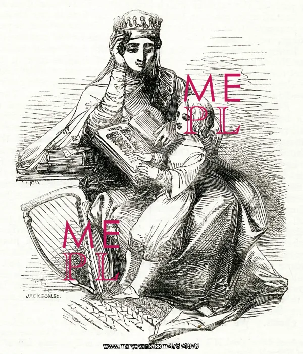 : The British Valhalla -- King Alfred reading to his mother : The British Valhalla -- King Alfred reading to his mother
