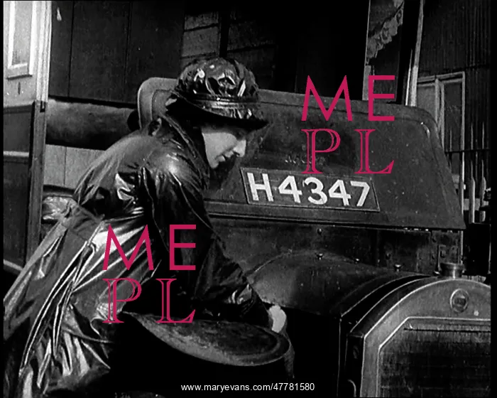 : British Woman Working on the Engine Of Her : British Woman Working on the Engine Of Her