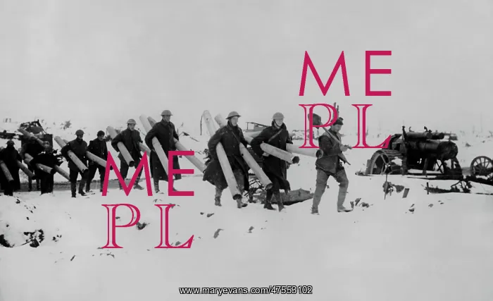 : British working party in snow, Western Front, WW1 : British working party in snow, Western Front, WW1