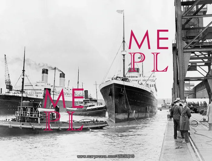 : The Brittanic in Southampton, 1935 : The Brittanic in Southampton, 1935