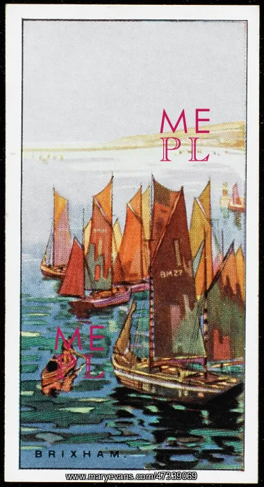  : Brixham Trawlers (Cigarette card)