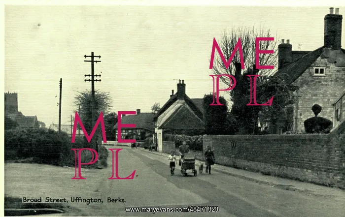 : Broad Street, Uffington, Berkshire : Broad Street, Uffington, Berkshire