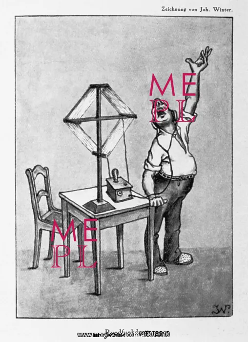  : broadcast, radio, listener, drawing, Germany