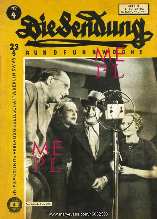  : broadcast, radio, publications, Die Sendung