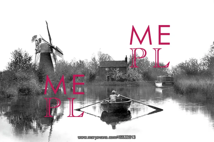  : The Broads, Hunsett Mill on River Ant at Stalham c1925