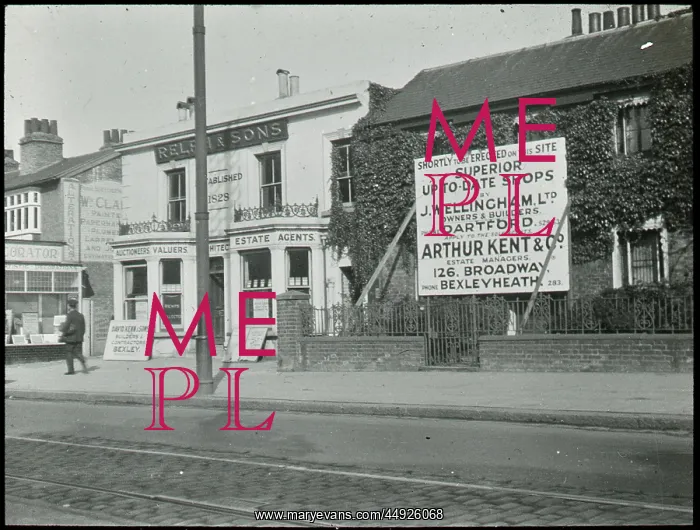 : Broadway. Pending new shops next to Relph and Sons shop front : Broadway. Pending new shops next to Relph and Sons shop front