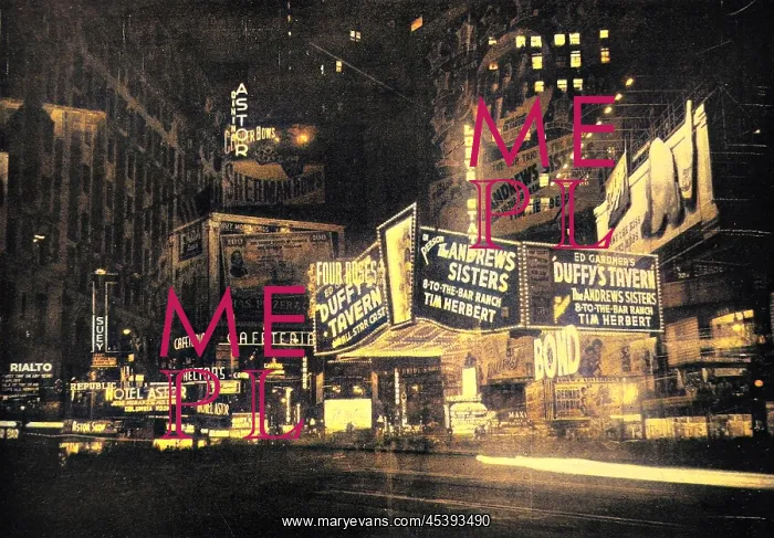 : Broadway, New York, 1945 : Broadway, New York, 1945