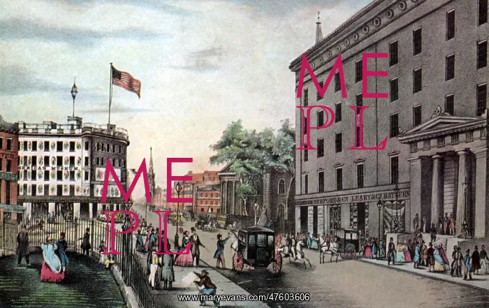 : Broadway, New York, 19th Century : Broadway, New York, 19th Century