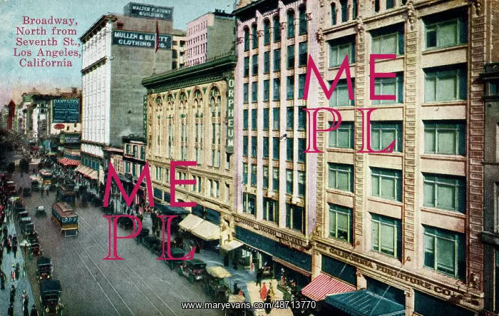 : Broadway, North from Seventh Street, Los Angeles, California : Broadway, North from Seventh Street, Los Angeles, California