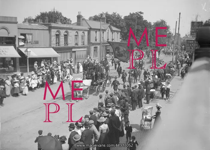 : Broadway Procession outside The Lord Bexley : Broadway Procession outside The Lord Bexley