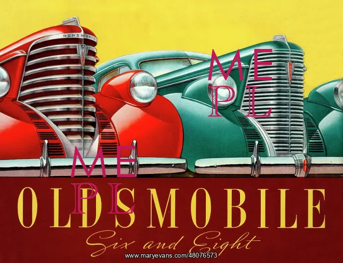 : Brochure illustration, Oldsmobile Six and Eight : Brochure illustration, Oldsmobile Six and Eight