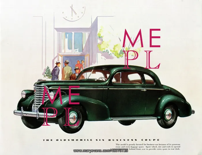 : Brochure illustration, Oldsmobile Six : Brochure illustration, Oldsmobile Six