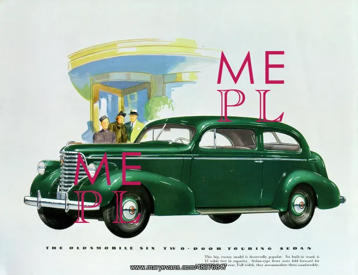 : Brochure illustration, Oldsmobile Six : Brochure illustration, Oldsmobile Six