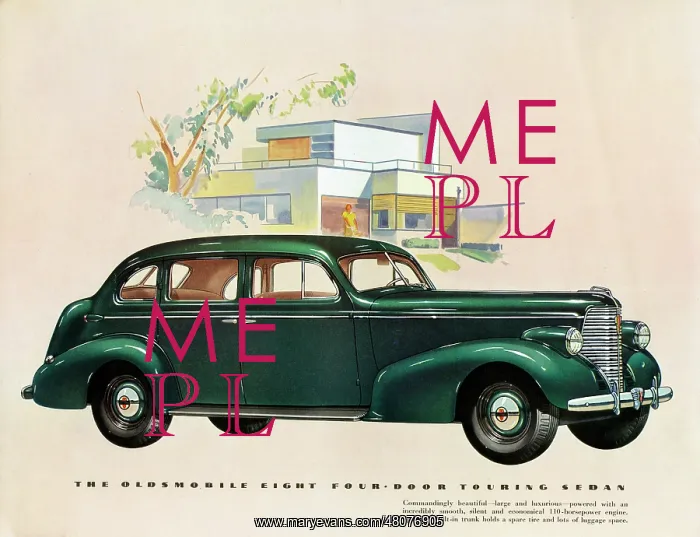 : Brochure illustration, Oldsmobile Eight : Brochure illustration, Oldsmobile Eight