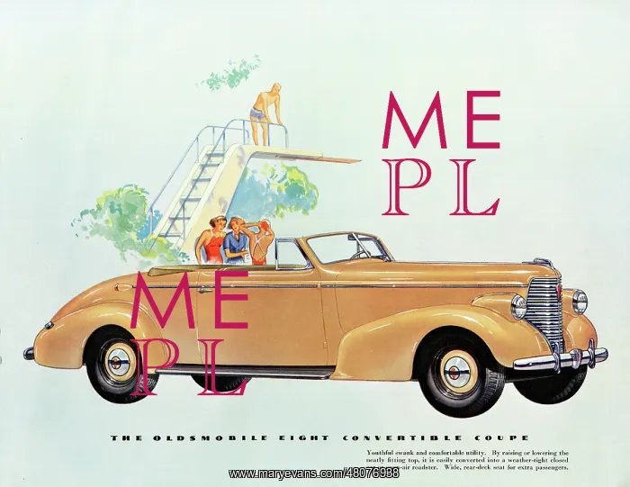 : Brochure illustration, Oldsmobile Eight : Brochure illustration, Oldsmobile Eight