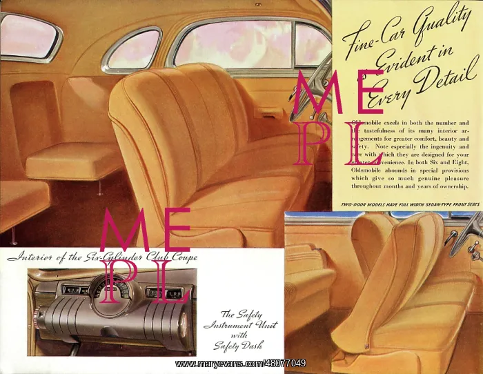 : Brochure illustration, Oldsmobile car : Brochure illustration, Oldsmobile car
