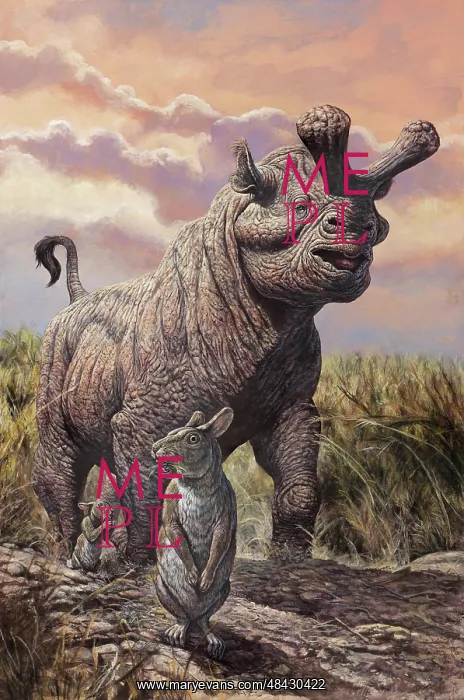 : Brontops and Palaeolagus rabbit of the Early Miocene Epoch : Brontops and Palaeolagus rabbit of the Early Miocene Epoch