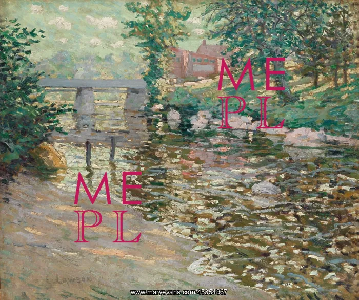 : THE BRONX RIVER, by Ernest Lawson, 1910, Canadian-American : THE BRONX RIVER, by Ernest Lawson, 1910, Canadian-American