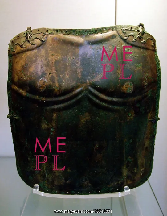 : Bronze breastplate. 375-325 BC : Bronze breastplate. 375-325 BC