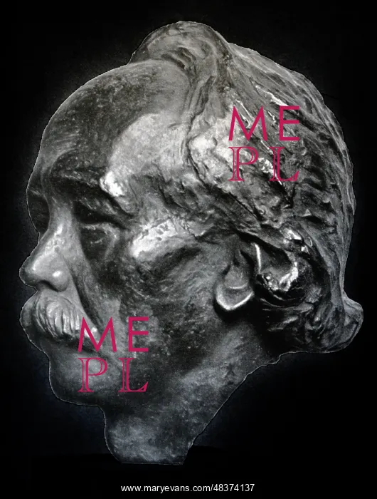: Bronze bust of the pianist and composer Josef : Bronze bust of the pianist and composer Josef