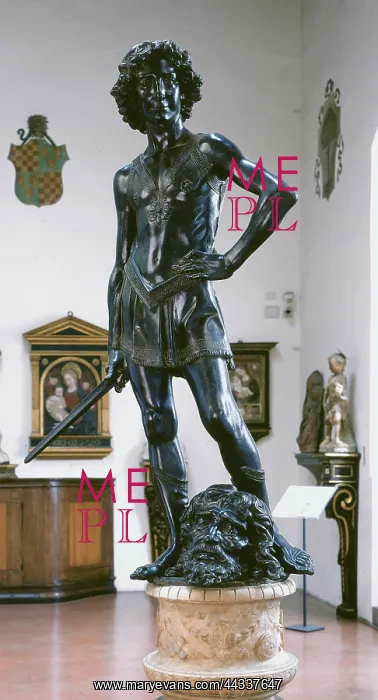 : The bronze David, by Andrea : The bronze David, by Andrea