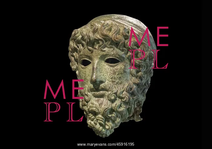 : Bronze head, Archaeology Museum, Paestum, Campania, Italy : Bronze head, Archaeology Museum, Paestum, Campania, Italy