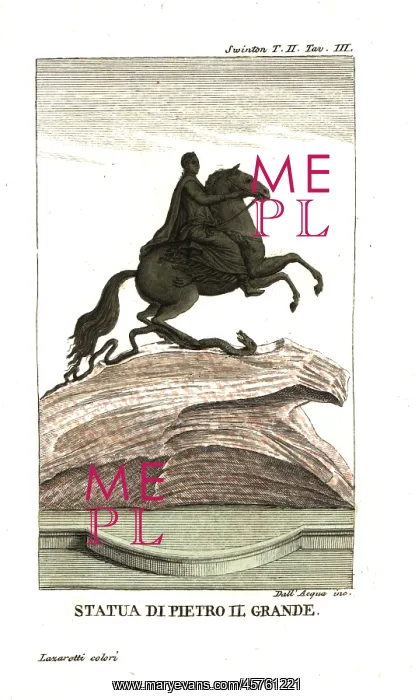 : The Bronze Horseman, statue of Peter the Great : The Bronze Horseman, statue of Peter the Great