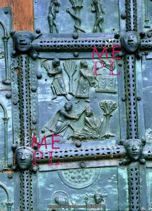 : Bronze panels with Scenes of : Bronze panels with Scenes of