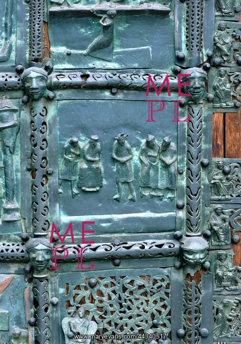 : Bronze panels with Scenes of : Bronze panels with Scenes of