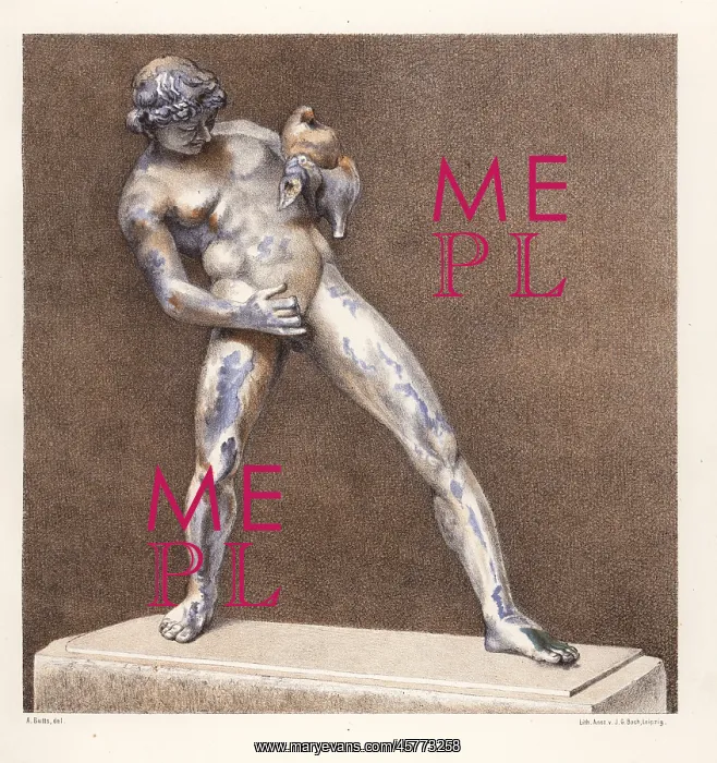 : Bronze statue of a drunken faun from the house : Bronze statue of a drunken faun from the house