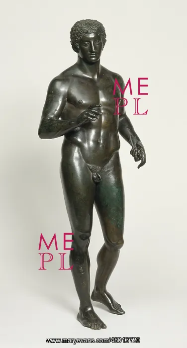 : Bronze statuette: Athlete : Bronze statuette: Athlete