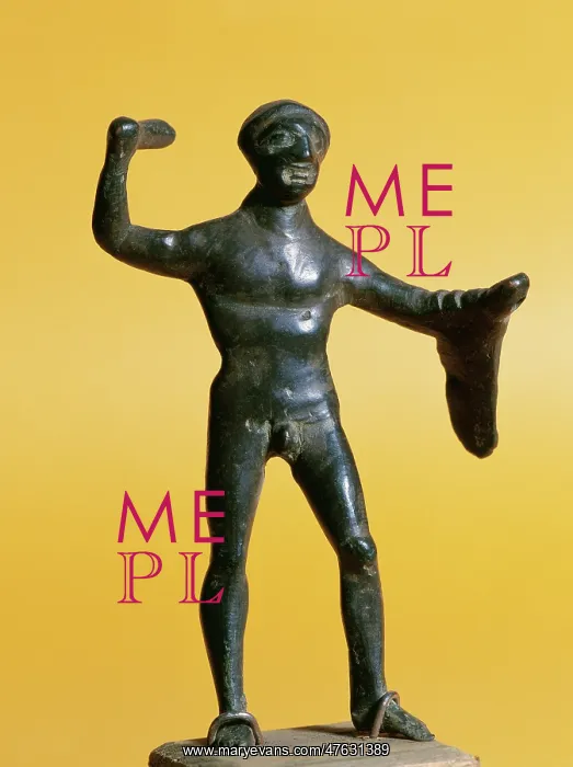 : Bronze statuette depicting the divine hero Heracles : Bronze statuette depicting the divine hero Heracles