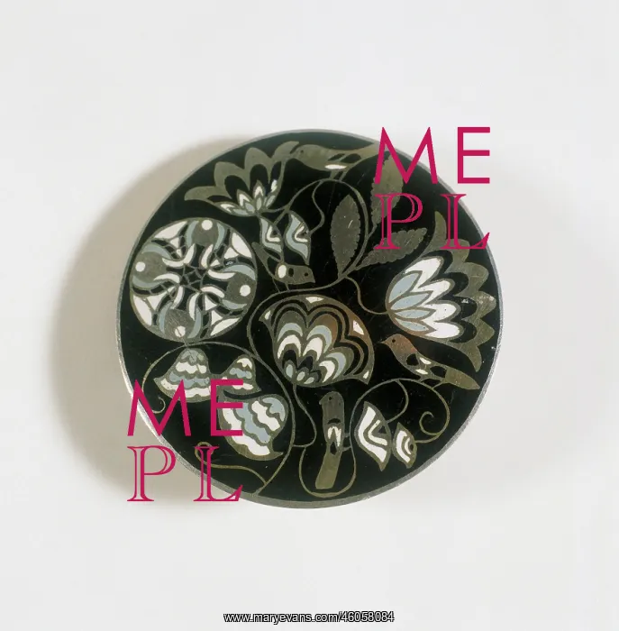 : Brooch. Made by J. Souval for the Wiener Werkstaette : Brooch. Made by J. Souval for the Wiener Werkstaette