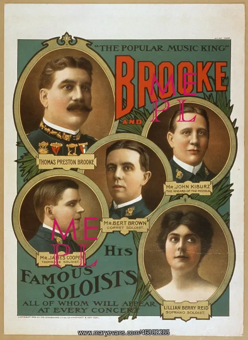 : Brooke and his famous soloists all of whom will appear at ev : Brooke and his famous soloists all of whom will appear at ev