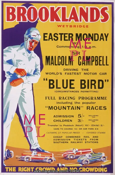 : Brooklands Poster : Brooklands Poster