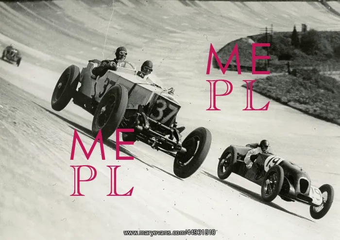 : Brooklands - Tom Lace in 4.5-litre Invicta, passing Freddie : Brooklands - Tom Lace in 4.5-litre Invicta, passing Freddie