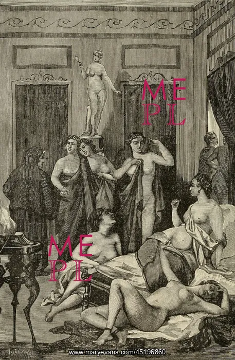 : Brothel in ancient Greece. 19th century ? : Brothel in ancient Greece. 19th century ?