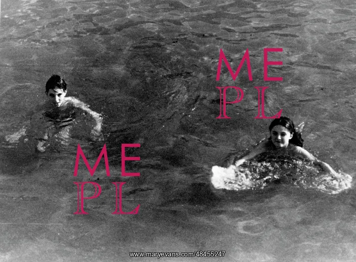 : Brother and sister swimming : Brother and sister swimming