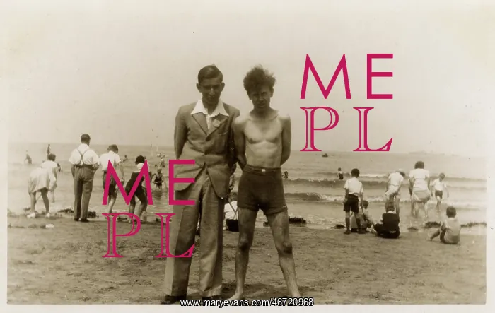 : Two brothers at the British seaside : Two brothers at the British seaside
