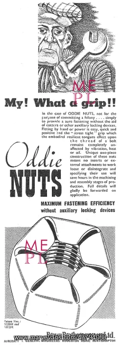 : Brown Brothers Aircraft & General Engineers - Oddie Nuts : Brown Brothers Aircraft & General Engineers - Oddie Nuts