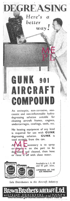 : Brown Brothers - Gunk 901 Aircraft : Brown Brothers - Gunk 901 Aircraft