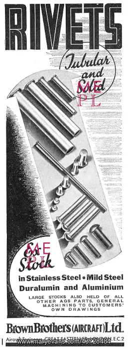  : Brown Brothers Rivets